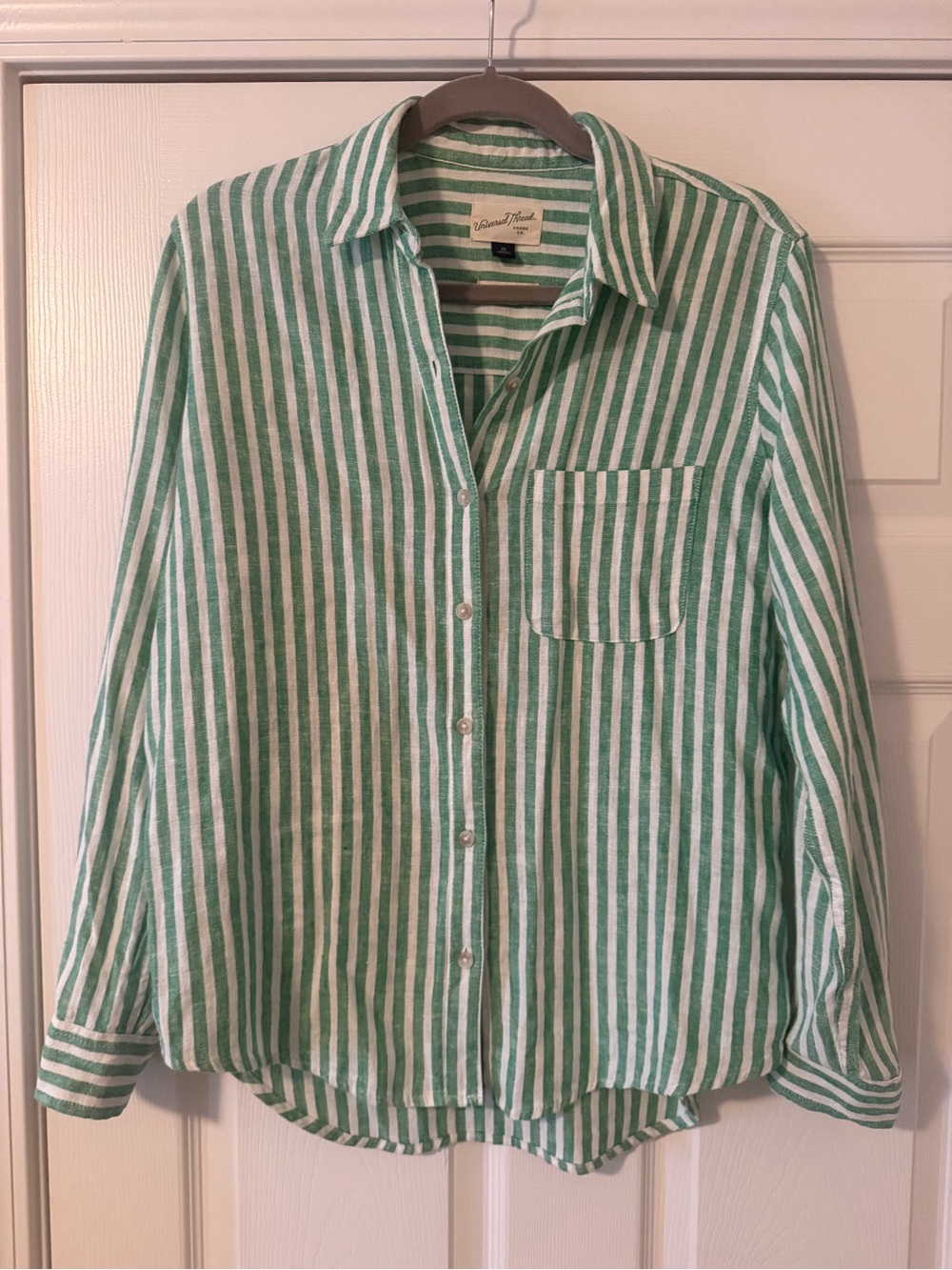 Universal Thread Linen Blend Relaxed Fit Button Down
